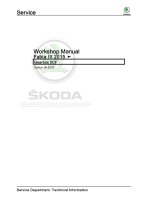 Skoda Fabia III - Workshop manual - Gearbox 0CF - Power Transmission